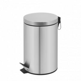 20L Silver Stainless Steel Pedal Bin