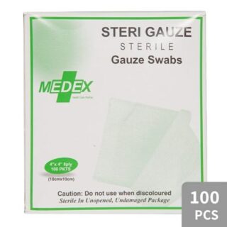 Medex 4"x 4" 8Ply Sterile Gauze Swabs